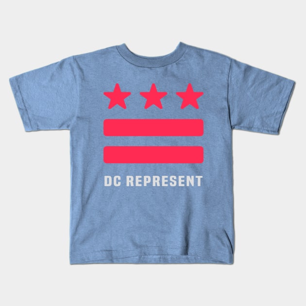 DC REPRESENT (Red) Kids T-Shirt by OF THIS CITY